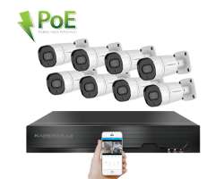 PoE IP 8 kamerov set XM-808B 4MPx, CZ menu - 12290 K