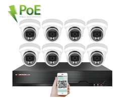 PoE IP 8 kamerov set XM-809B 4MPx, CZ menu - 13890 K
