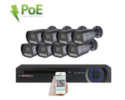 PoE IP 8 kamerov set XM-810B 4MPx, mikrofon, CZ menu - 14490 K