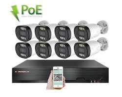 PoE IP 8 kamerov set XM-813B 4MPx, CZ menu - 14590 K
