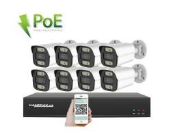 PoE IP 8 kamerov set XM-814B 4MPx, CZ menu - 14590 K
