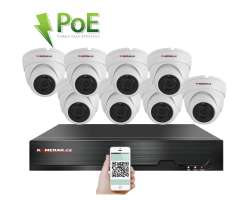 4K PoE IP 8 kamerov set XM-802D 8MPx, CZ menu - 18890 K