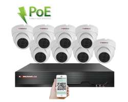 4K PoE IP 8 kamerov� set XM-802D 8MPx, CZ menu - 18890 K�