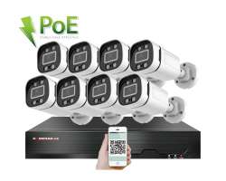 4K PoE IP 8 kamerov set XM-806D 8MPx, CZ menu - 18790 K