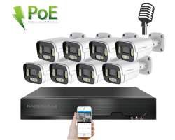 4K PoE IP 8 kamerov� set XM-806D 8MPx, CZ menu - 19190 K�