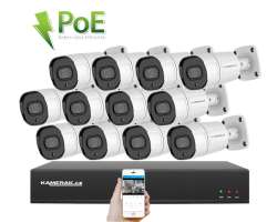PoE IP 12 kamerov� set XM-1208B 4MPx, CZ menu - 22290 K�