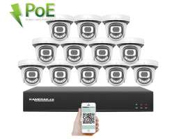 PoE IP 12 kamerov set  XM-1212B 4MPx, CZ menu - 25190 K