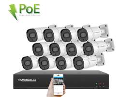 4K PoE IP 12 kamerov� set XM-1208D 8MPx, CZ menu - 29490 K�