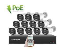 4K PoE IP 12 kamerov� set XM-1213D 8MPx, CZ menu - 32990 K�
