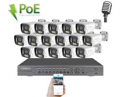 4K PoE IP 16 kamerov� set XM-1606D 8MPx, CZ menu - 40790 K�