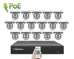 4K PoE IP 16 kamerov set XM-1612D 8MPx, CZ menu - 39590 K