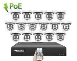 4K PoE IP 16 kamerov set XM-1612D 8MPx, CZ menu - 36390 K