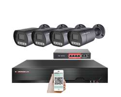 IP 4 kamerov set  s externm PoE XM-410B-Ext. 4MPx, CZ menu - 8990 K