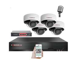 IP 4 kamerov set  s externm PoE XM-405B-Ext. 4MPx, CZ menu - 9190 K