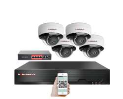 IP 4 kamerov set s externm PoE XM-05D-Ext. 8MPx, CZ menu - 11390 K