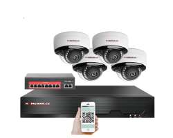 4K IP 4 kamerov� set s extern�m PoE XM-405D-Ext. 8MPx, CZ menu - 10590 K�
