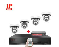 4K IP 4 kamerov set  s externm PoE XM-412D-Ext. 8MPx, CZ menu - 11290 K