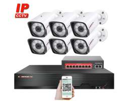 IP 6 kamerov set  s externm PoE XM-601D-Ext. 8MPx, CZ menu - 15090 K