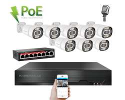 IP 8 kamerov� set s extern�m PoE XM-803B-Ext. 4MPx, CZ menu - 13390 K�
