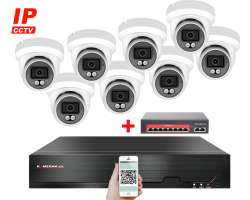 IP 8 kamerov set s externm PoE XM-809B-Ext. 4MPx, CZ menu - 13890 K