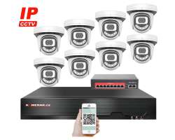IP 8 kamerov set  s externm PoE XM-812B-Ext. 4MPx, CZ menu - 13690 K