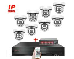 4K IP 8 kamerov set s externm PoE XM-812D-Ext. 8MPx, CZ menu - 17990 K