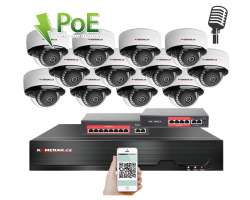IP 12 kamerov set s externm PoE XM-1205B-Ext. 4MPx, CZ menu - 23690 K