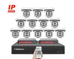 4K IP 12 kamerov� set s extern�m PoE XM-1212D-Ext. 8MPx, CZ menu - 26990 K�