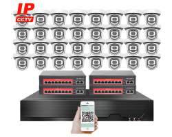 IP 32 kamerov� set  s extern�m PoE XM-3212B-Ext. 4MPx, CZ menu - 50190 K�