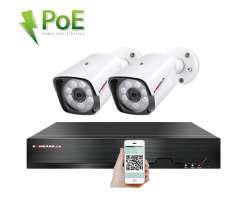 4K PoE IP 2 kamerový set XM-201D 8MPx, CZ menu - 6890 Kč