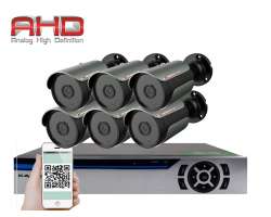 6 kamerov AHD set HE6-69A 2Mpx 1080p, H.265, CZ menu - 7490 K