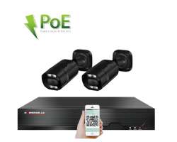 PoE IP 2 kamerov set XM-213A-Black 3MPx, CZ menu - 5490 K