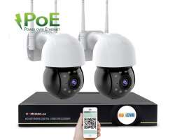 PoE IP 2 kamerov set XM-PTZ-242B 3Mpx, CZ menu - 6390 K