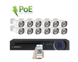 PoE IP 12 kamerov set XM-1203A 4Mpx, CZ menu - 22090 K
