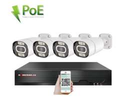 4K PoE IP 4 kamerov� set XM-403D 8MPx, CZ menu - 10290 K�