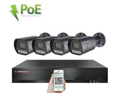 4K PoE IP 4 kamerov� set XM-410D 8MPx, mikrofon, CZ menu - 10390 K�