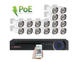 PoE IP 16 kamerový set XM-1603A 3Mpx, mikrofon, CZ menu - 26998 Kč