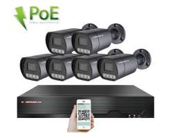 4K PoE IP 6 kamerov set XM-610D 8MPx, mikrofon, CZ menu - 15790 K