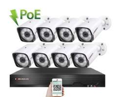 PoE IP 8 kamerový set XM-801B 4MPx, CZ menu - 15490 Kč