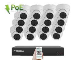 PoE IP 16 kamerov� set  XM-1602B 4MPx, CZ menu - 29990 K�