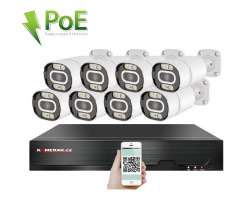 4K PoE IP 8 kamerov set XM-803D 8MPx, CZ menu - 18890 K