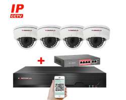 IP 4 kamerov set  s externm PoE XM-405B-Ext. 4MPx, CZ menu - 8790 K
