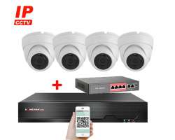 4K IP 4 kamerov set  s externm PoE XM-402D-Ext. 8MPx, CZ menu - 11290 K