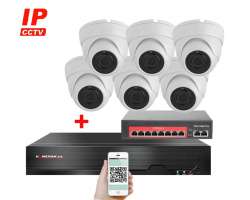IP 6 kamerov set s externm PoE XM-602B-Ext. 4MPx, CZ menu - 10990 K