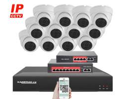 IP 12 kamerov set s externm PoE XM-1202B-Ext. 4MPx, mikrofon, CZ menu - 24390 K