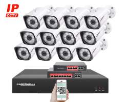 IP 12 kamerov set s externm PoE XM-1201B-Ext. 4MPx, CZ menu - 22990 K