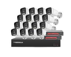 IP 16 kamerov� set s extern�m PoE XM-1606B-Ext. 4MPx,CZ menu - 25690 K�