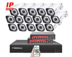 IP 16 kamerov set s externm PoE XM-1601B-Ext. 4MPx, CZ menu - 28590 K