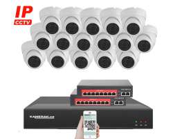 IP 16 kamerov set s externm PoE XM-1602D-Ext. 8MPx, CZ menu - 37790 K