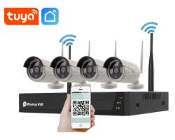 Bezdrtov 4 kamerov set WiFi TUYA WTU4-032A, 2MPx, CZ menu - 5998 K
